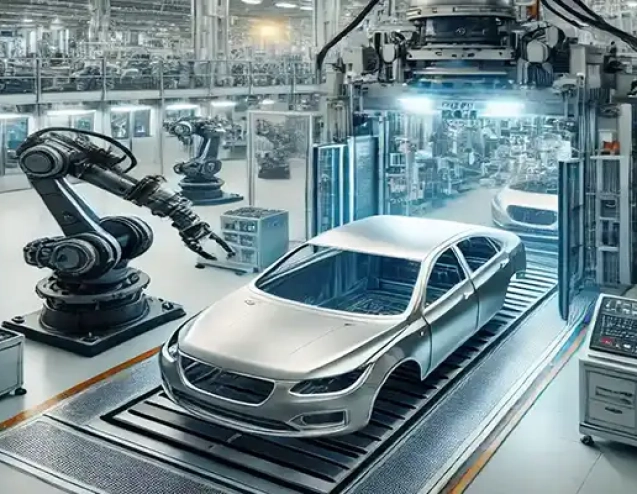 پرس رباتیک خودرو تولید قطعات صنعت پرسکاری متحدان کوشا