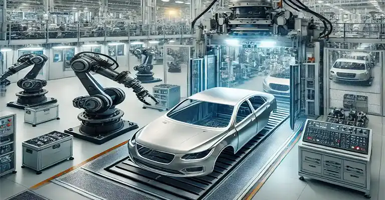 پرس رباتیک خودرو تولید قطعات صنعت پرسکاری متحدان کوشا